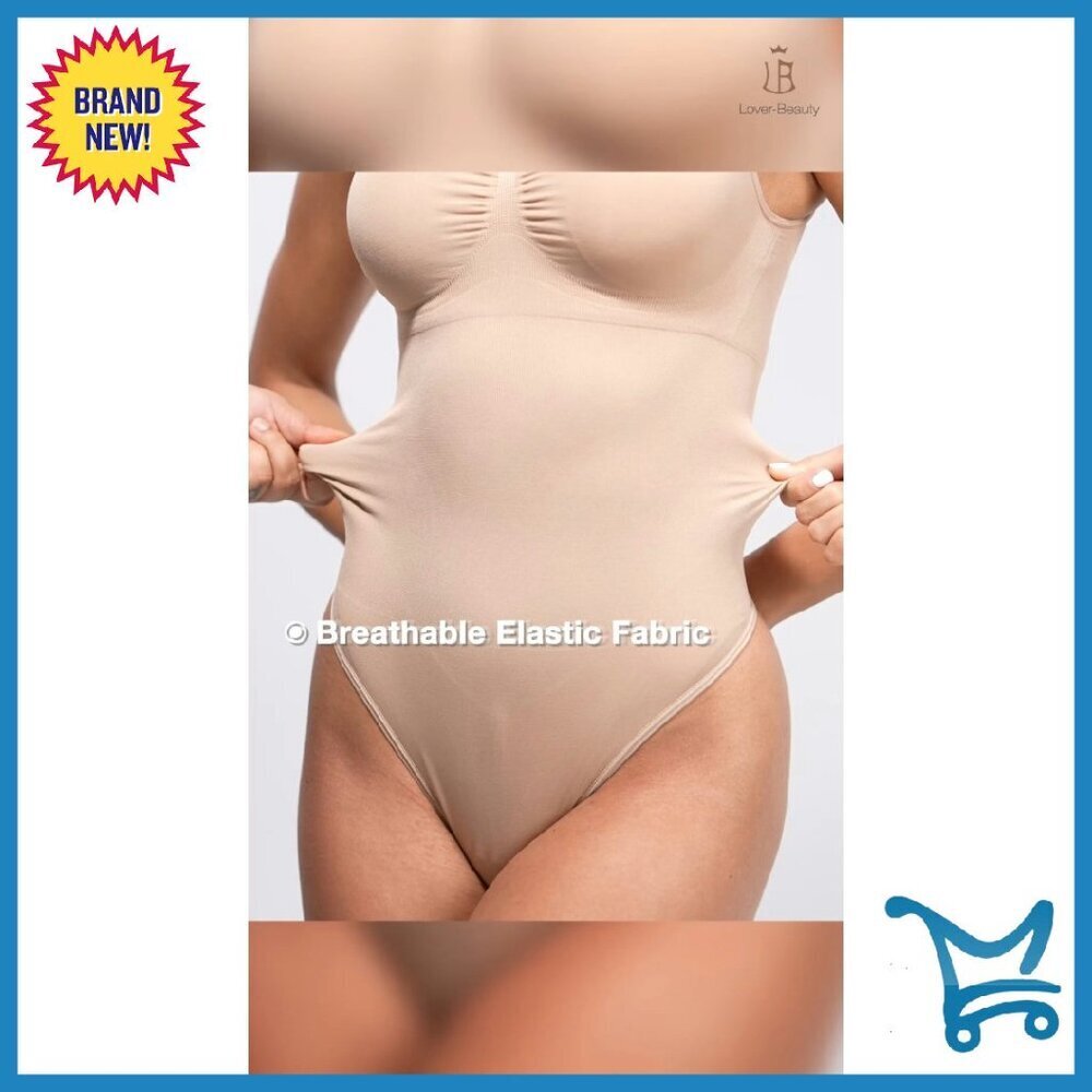 Seamless Tummy Control Bodysuit Shapewear with Removable Pads - Picture 8 of 8